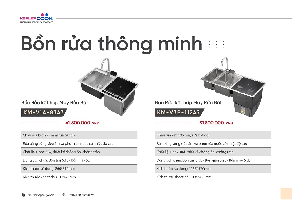 Bồn rửa chén Thông Minh KeplerCook KM-V3B-11247