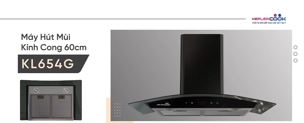 Máy hút mùi KeplerCook KL654G Kích thước 600mm