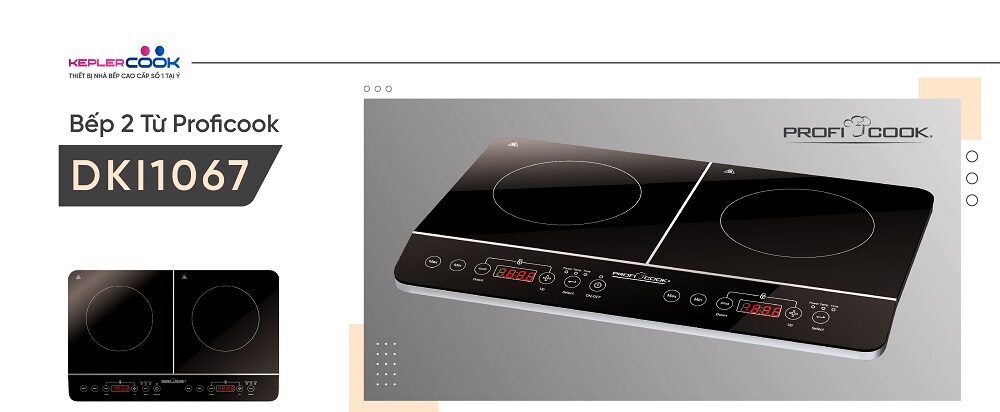 Bếp từ đôi Proficook DKI1067