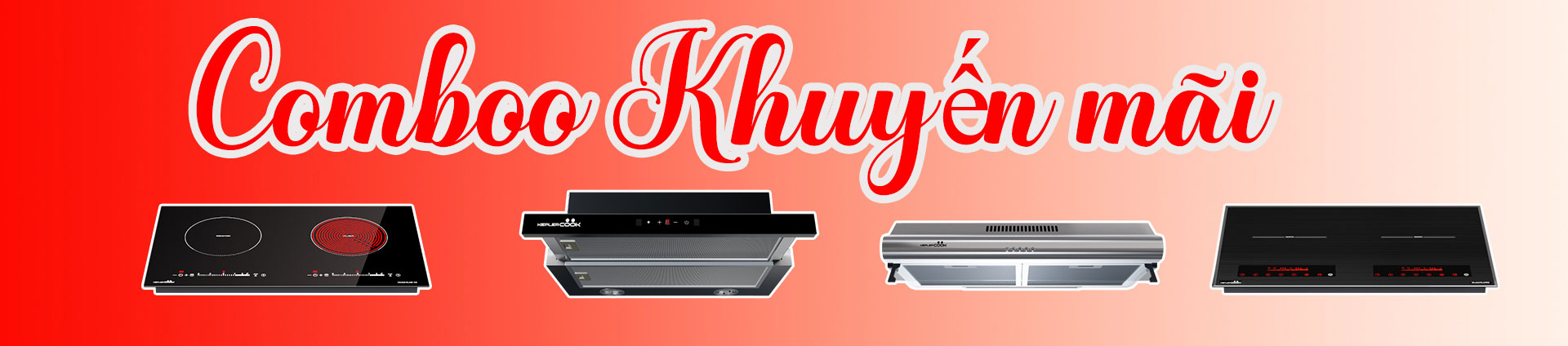 Khuyến mại Combo Bếp từ & máy hút mùi